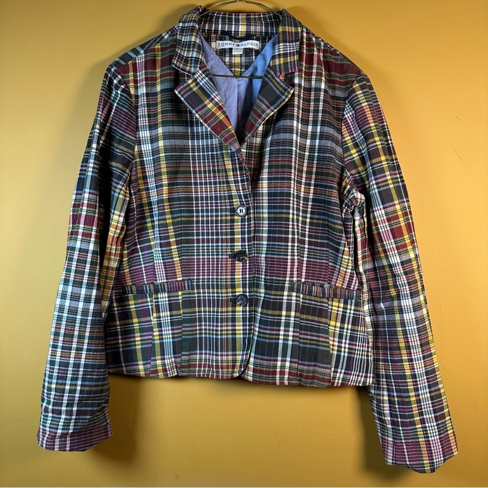 Tommy Hilfiger Plaid Women's Blazer Size 14
